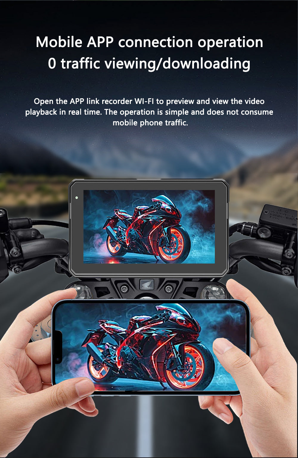 5/7 inch Carplay Motorcycle Wireless CarPlay Android Auto Airplay Display Screen Portable Moto Monitor IPX7